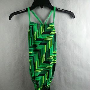 NWT Speedo Womens 28 One Piece Swim Suit Endurance